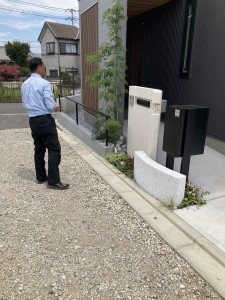 プランナー川端が確認に来ました